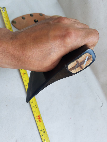 Mini carving bearded axe with sheath