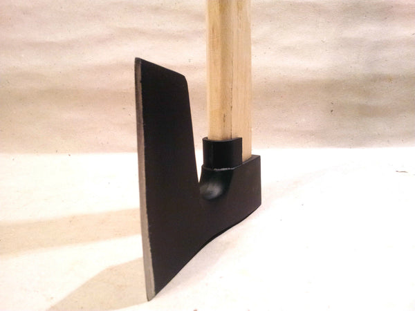BEARDED STEEL AXE / HATCHET WITH METAL GUARD VIKING STYLE WITH HANDLE