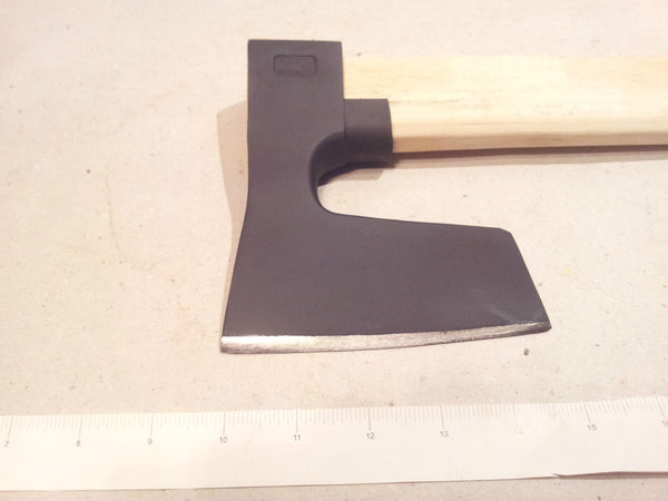 BEARDED STEEL AXE / HATCHET WITH METAL GUARD VIKING STYLE WITH HANDLE
