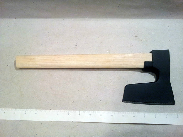 BEARDED STEEL AXE / HATCHET WITH METAL GUARD VIKING STYLE WITH HANDLE