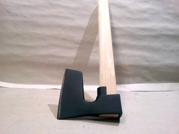 BEARDED STEEL AXE / HATCHET WITH METAL GUARD VIKING STYLE WITH HANDLE
