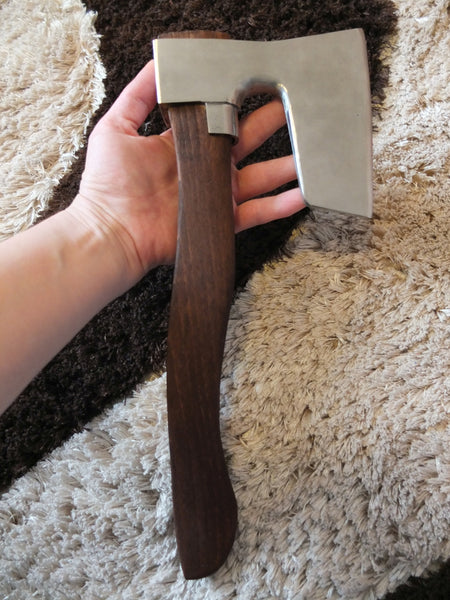 STAINLESS STEEL BEARDED AXE / HATCHET METAL GUARD  CUSTOM MADE HANDLE