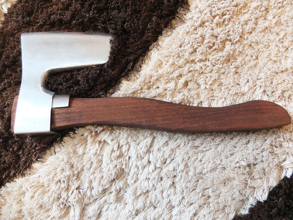 STAINLESS STEEL BEARDED AXE / HATCHET METAL GUARD  CUSTOM MADE HANDLE