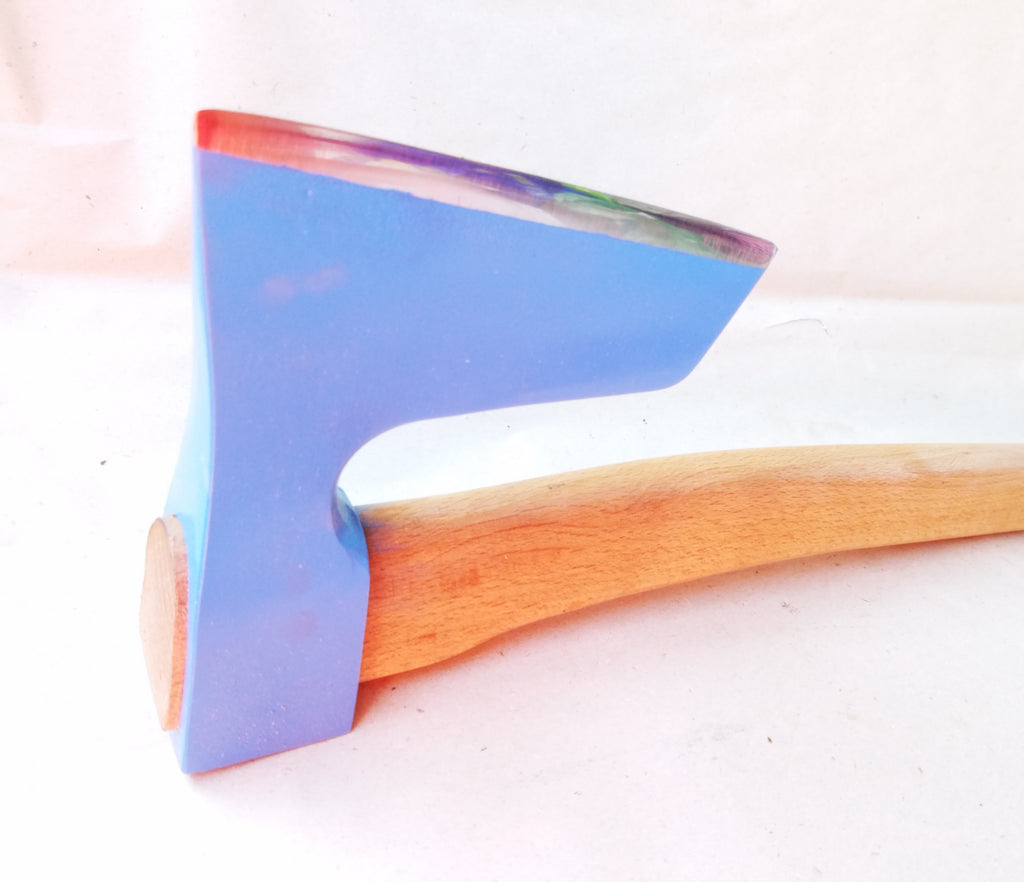4.8 lbs Heavy bearded steel AXE with curved handle
