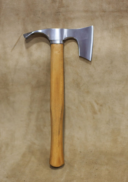 Bearded hatchet / axe combined with curved adze blade by mapsyst