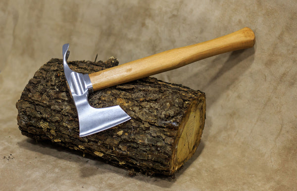 Bearded hatchet / axe combined with curved adze blade by mapsyst