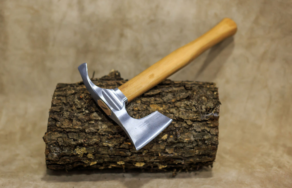 Bearded hatchet / axe combined with curved adze blade by mapsyst