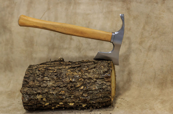 Bearded hatchet / axe combined with curved adze blade by mapsyst