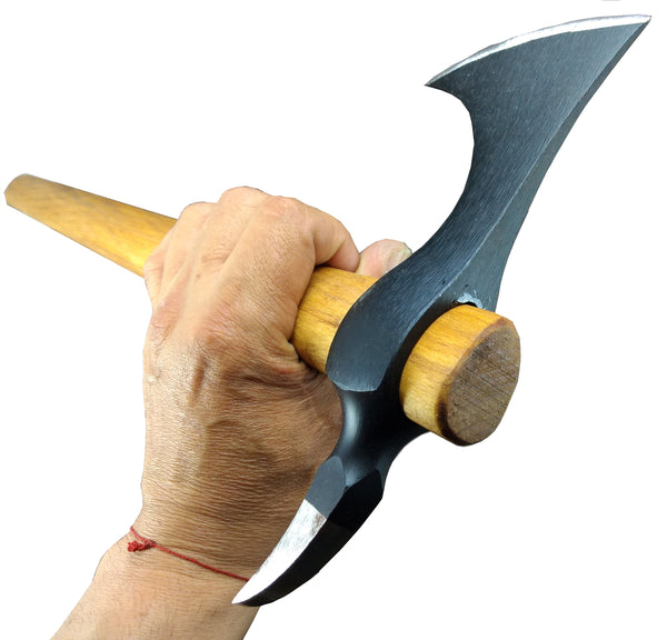 Bearded Spike Tomahawk - The Black Hawk