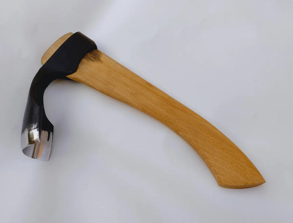 Curved bowl adze woodworking wood carving adze outside bevel