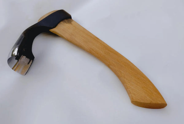Curved bowl adze woodworking wood carving adze outside bevel