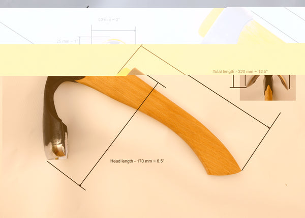 Set of 3 wood carving woodworking bowl adze tools - straight - big - small curved adze