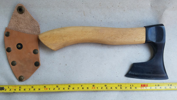 Mini carving bearded axe with sheath