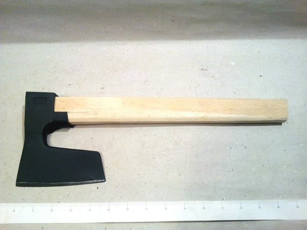 BEARDED STEEL AXE / HATCHET WITH METAL GUARD VIKING STYLE WITH HANDLE