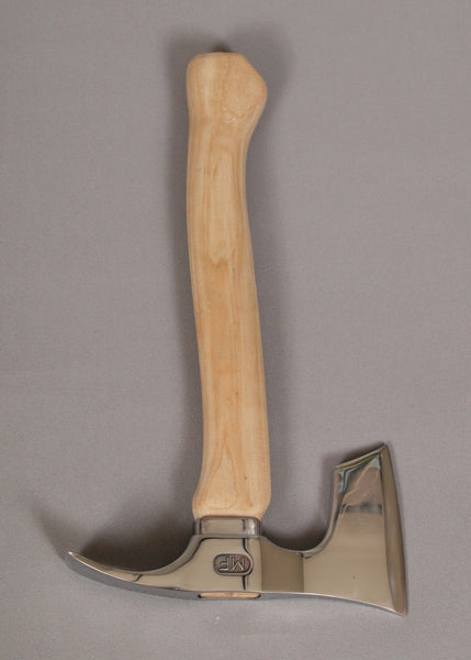STAINLESS STEEL BEARDED HATCHET AXE WITH ADZE BLADE -TWO BLADES TOOL!